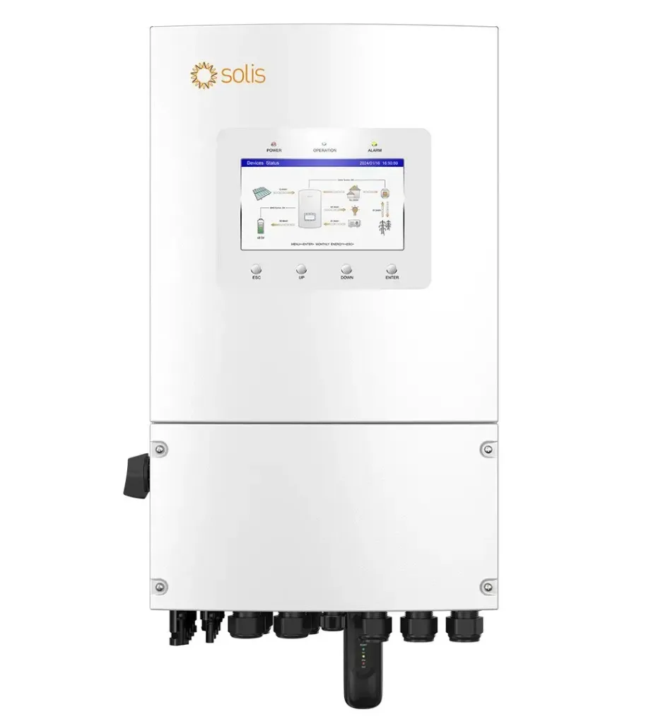 Гібридний інвертор Solis S6-EH1P6K-L-PLUS (6 кВт, 1 фаза, 2 MPPT, LV)